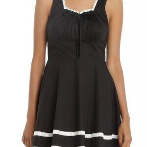 Black & Ivory A-Line Dress